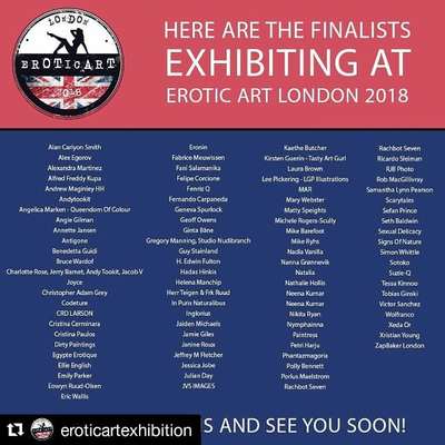 Ginta Bane Art at Erotic Art London, United Kingdom