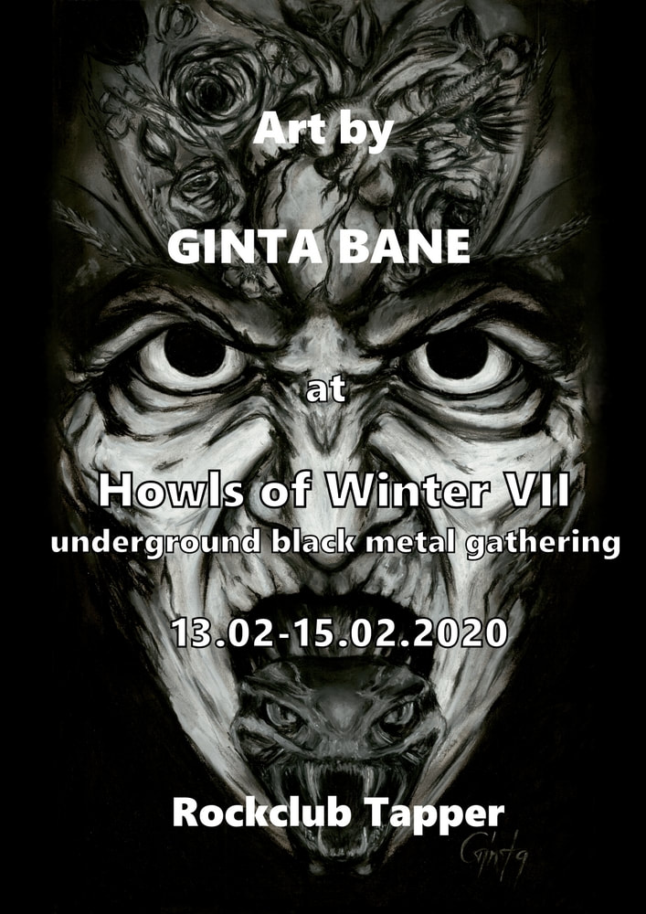 Ginta Bane Art at Howls of Winter, Estonia